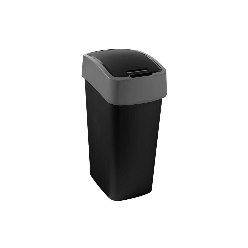 Curver Pacific flip bin 45 literes billenős műanyag szemetes - Fekete (229411)