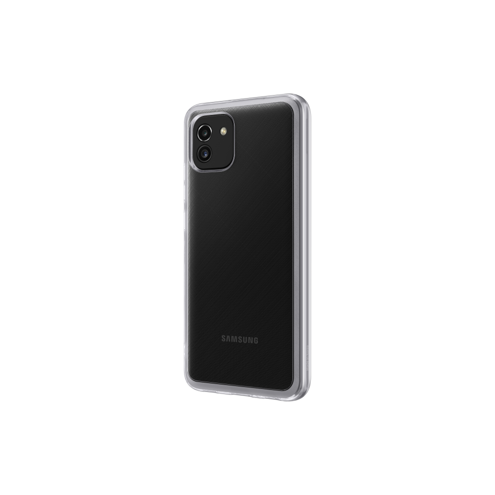 Samsung Galaxy A03 soft clear cover, Átlátszó (OSAM-EF-QA036TTEG)