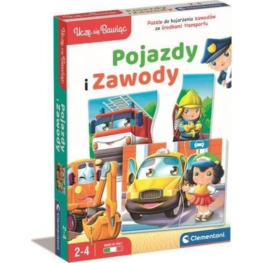 Oktatójáték Járművek És Szakmák Clementoni 50765 Játékkal Tanulok Lengyelül- 28342 (560166)