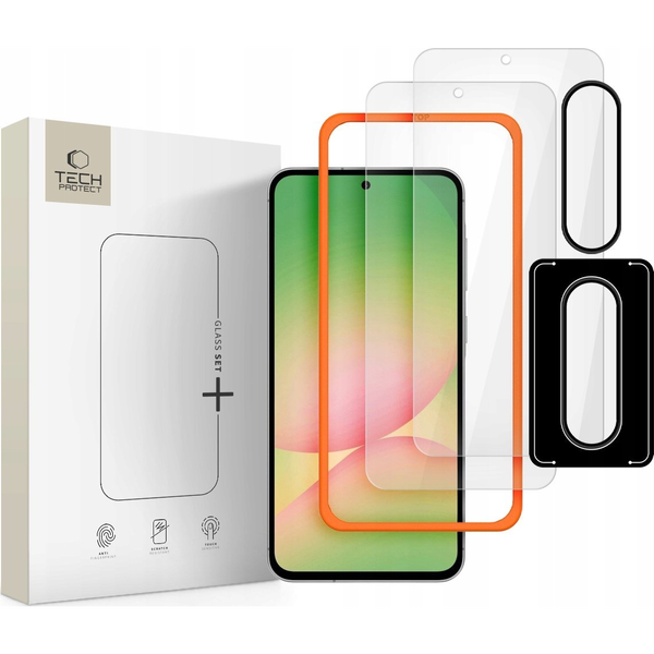 Tvrdené sklo Tech-Protect Sada skiel+ Samsung Galaxy A36 / A56 5G Clear