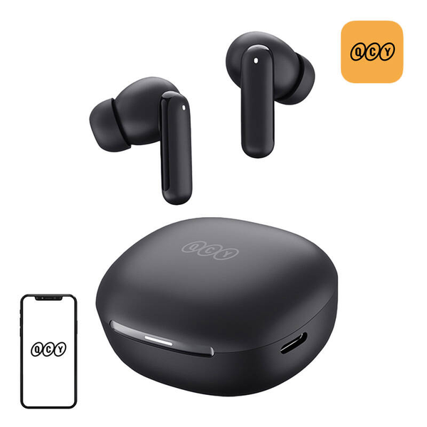 QCY HT16 TWS MeloBuds Bluetooth Fülhallgató Headset Töltőtokban - Fekete