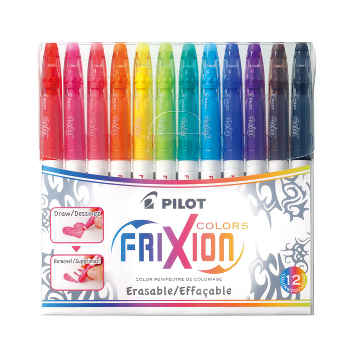 Pilot Frixion Colors 0.39 mm Törölhető Filctoll készlet -12 szín (SW-FC-S12)