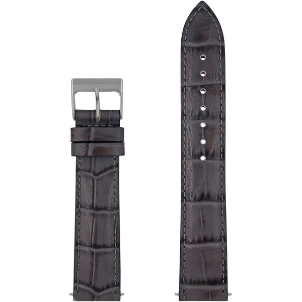 Pasek skórzany Zeppelin szary 20 mm