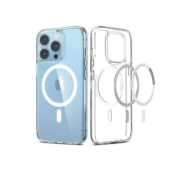 Apple iPhone 14 Pro Max szilikon hátlap - Clear Mag Cover - átlátszó