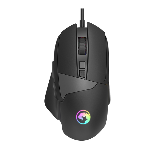 MARVO Duke 60 12800 DPI fekete vezetékes gamer egér
