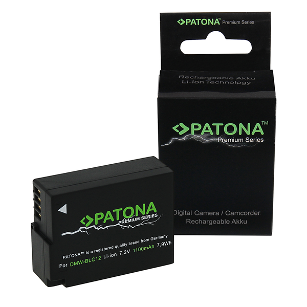 Patona PT1196 Prémium DMW-BLC12 E akkumulátor Panasonic fényképezőgépekhez 1000mAh