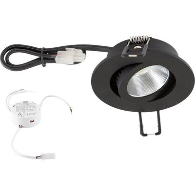 EVN PC20D60902 EVN Lichttechnik LED-es beépíthető lámpa LED Fixen beépített LED-es 6 W Fekete (PC20D60902)