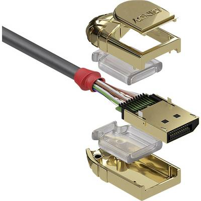 Lindy 36293 DisplayPort kabel 3 m Guld
