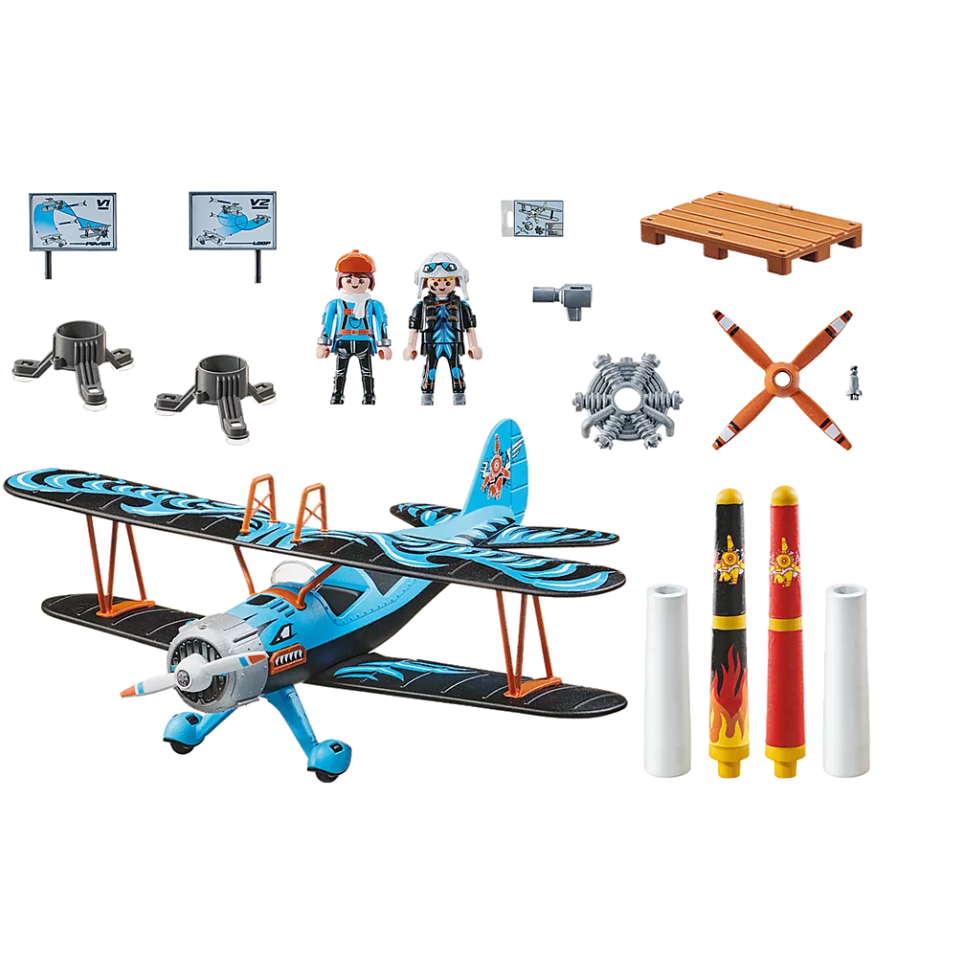 Playmobil Air Stuntshow Doppeldecker 