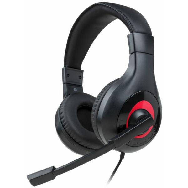 Геймърски слушалки Nacon Bigben Nintendo Switch Headset V1, Микрофон, Черен/Червен
