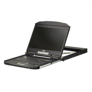 ATEN CL3100NX rack-konsol 47 cm (18.5") 1366 x 768 pixel Metal, Plast Sort 1U