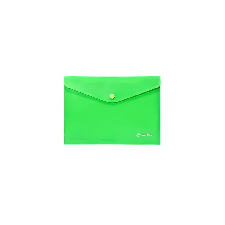 Panta Plast A5 Patentos irattartó tasak - Neon zöld (0410-0086-04)
