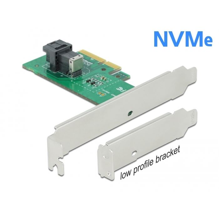 Delock PCI Express x4 kártya - 1 x belső NVMe SFF-8643 (90437) (DL90437)