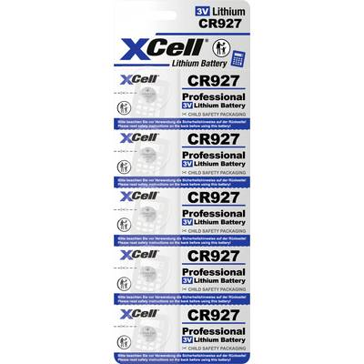 XCell Gombelem CR 927 3 V 5 db 30 mAh Lítium CR927-B5 (148264) (148264)
