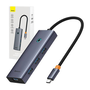 BASEUS UltraJoy 5-Port HUB Grey USB-C to HDMI 4K 30Hz + USB 3.0