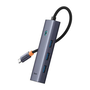 BASEUS UltraJoy 5-Port HUB Grey USB-C to HDMI 4K 30Hz + USB 3.0