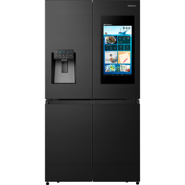 Hisense RQ760N4IFE Side-by-Side Kühlkombination Freistehend 577 l E Schwarz