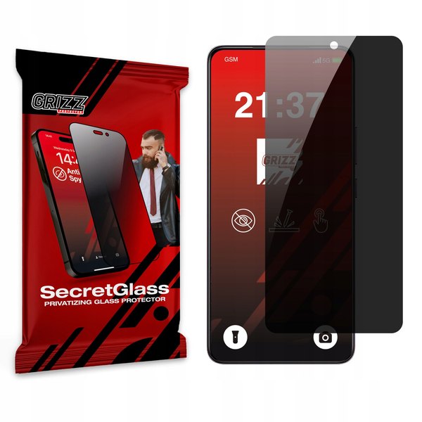 Matowe szkło prywatyzujące GrizzGlass SecretGlass do Vivo V50 Lite 5G