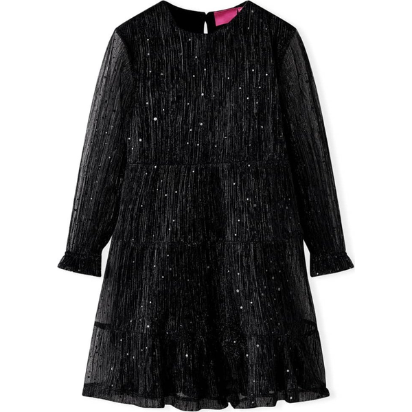 Fekete hosszú ujjú gyerekruha 116