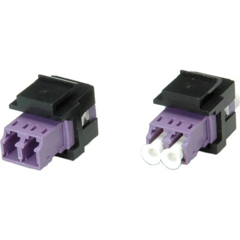 ROLINE Keystone LWL-Adapter LC/LC Duplex Multimode OM4