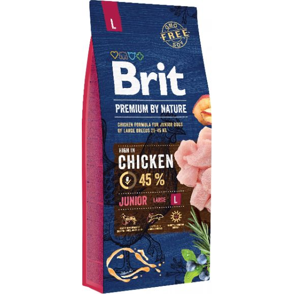 Brit Premium By Nature Junior L 15 kg 170824 (VAT011755)
