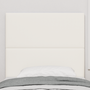 Tăblie pat cu LED, crem, 90 cm, raiat