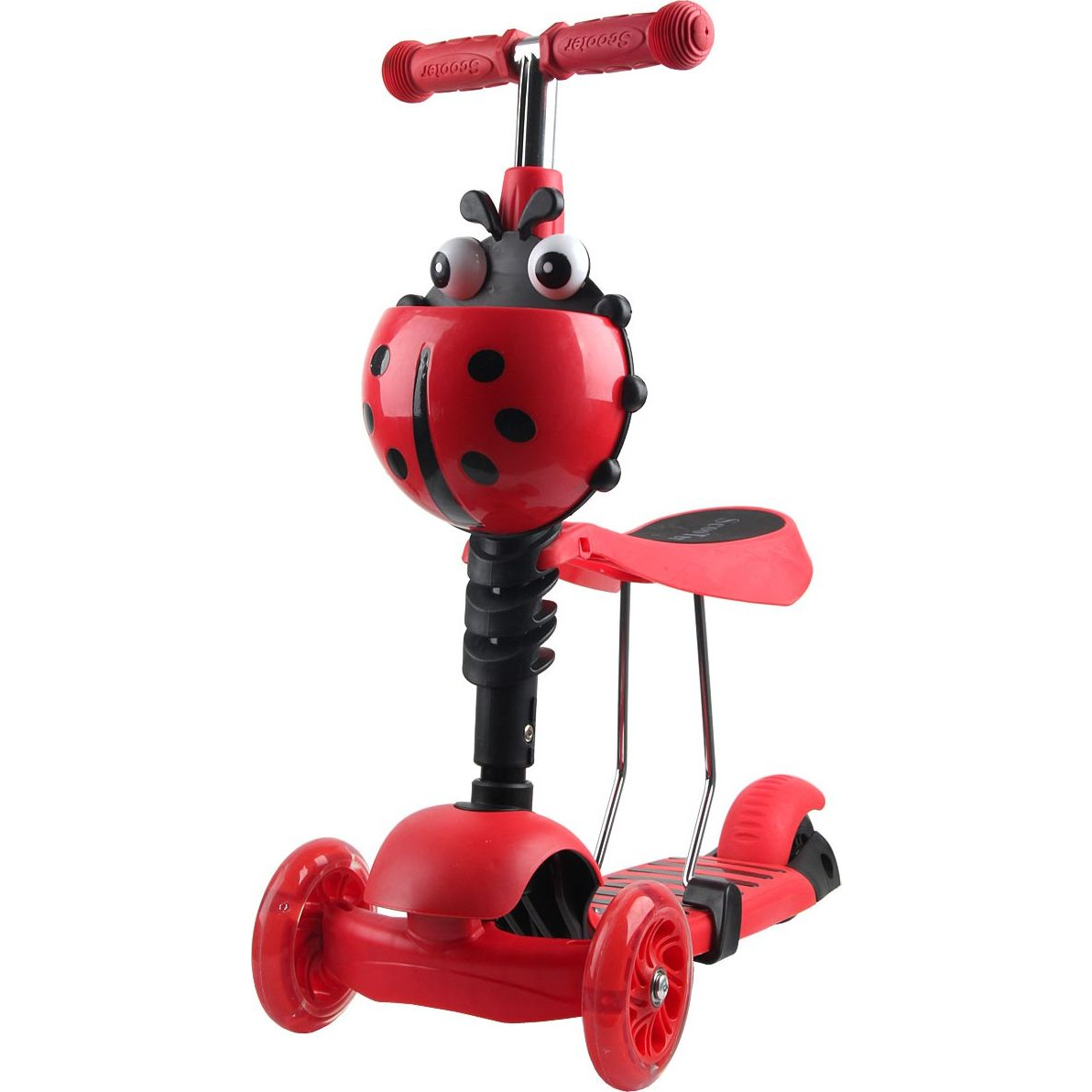 Enero Katicás Roller 3 Kerekű 3In1, Piros (1017679)