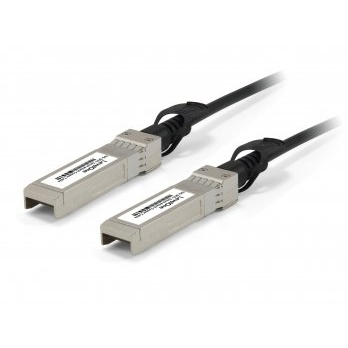 LevelOne DAC-0101 InfiniBand og fiberoptisk kabel 1 m SFP+ Sort, Rustfrit stål