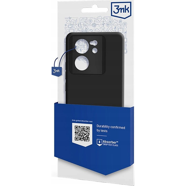 Калъф 3MK, За Xiaomi 13T Pro, Полиуретан, Черен