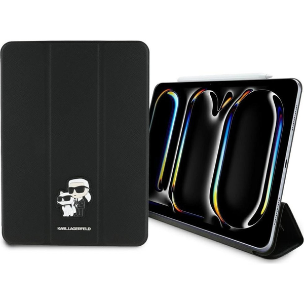OVITEK ZA KNJIGO KARL LAGERFELD ZA IPAD PRO 11 2024 MAGNETNA ZAŠČITA
