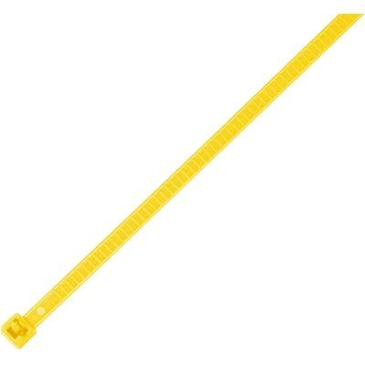 Hőstabilizált kábelkötegelő készlet, oldható, 196 x 4,8 mm, sárga, 25 db, HellermannTyton 115-00004 LR55R-PA66-YE-Q1 (115-00004)