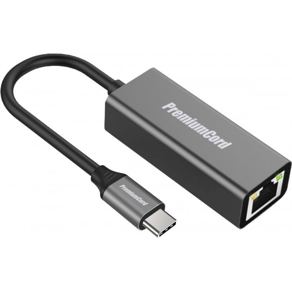 PREMIUMCORD KU31ETHER02 USB-C 3.1 UTP Átalakító 1000Mbps szürke