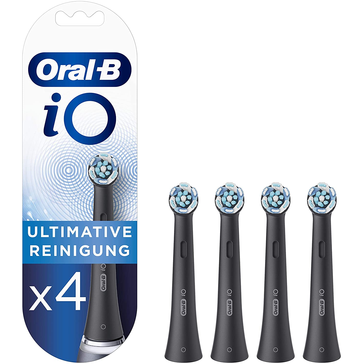 Oral-B iO Ultimate Clean Elektromos fogkefe Pótfej - Fekete (4db) (4210201319856)