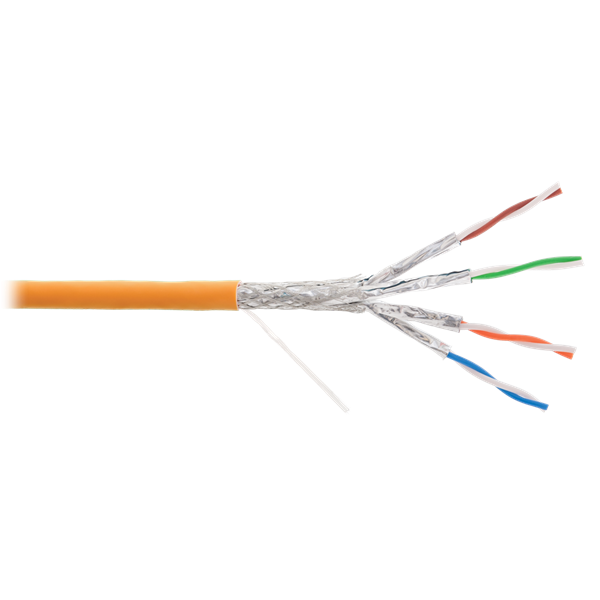 Nikomax Falikábel S/FTP CAT7 LSOH, Dca, beltéri, 500m, narancssárga (NMC 4565C-OR) (NMC 4565C-OR)