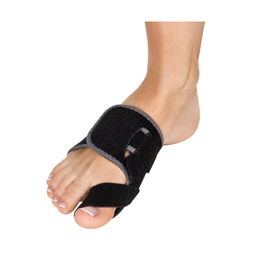 Qmed Hallux Valgus Lábujj korrigáló eszköz Jobb - Fekete (HALLUSTOP)