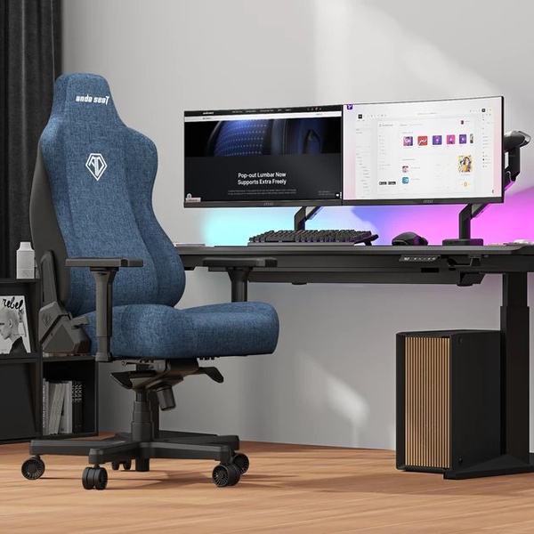 Anda Seat Kaiser 3E XL Dark Blue gaming szék szövet kárpittal