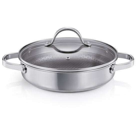 TESCOMA 780564.00 SteelCRAFT mély, fedővel, 24 cm, 2 fogantyúval (8592973123296)