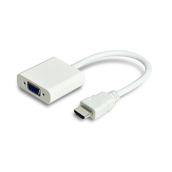 Adapter AV MicroConnect HDMI - D-Sub (VGA) biały (HDMVGA1)