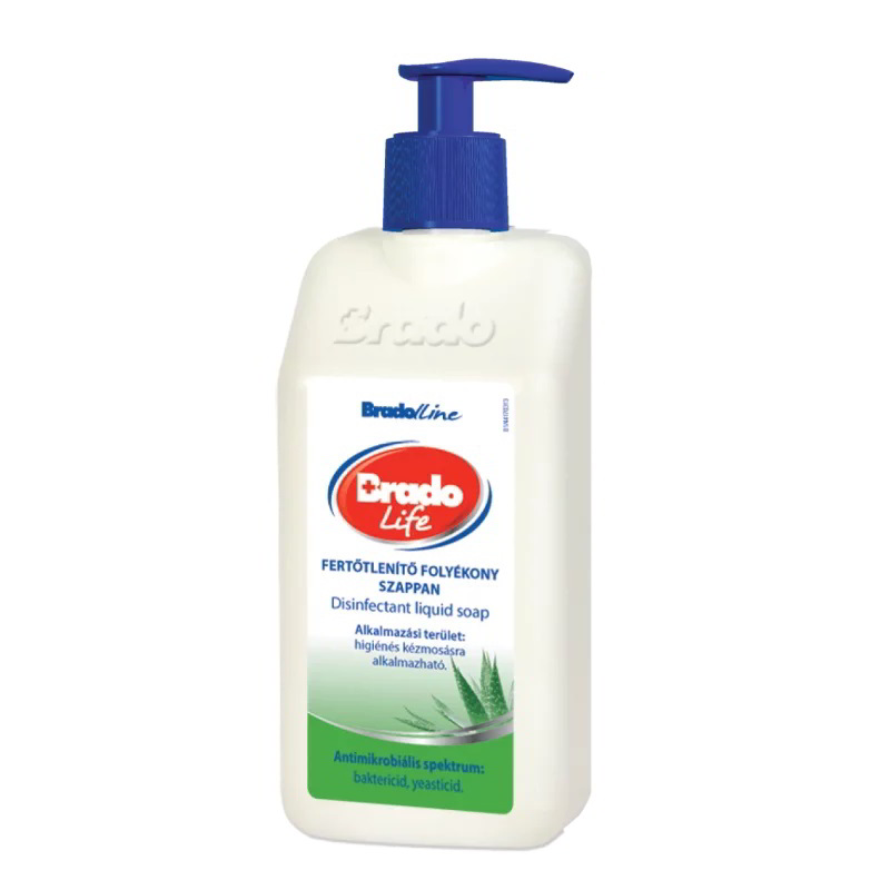 Bradolife fertőtlenítő folyékony szappan 0,35 liter aloe vera (15718) (brado15718)