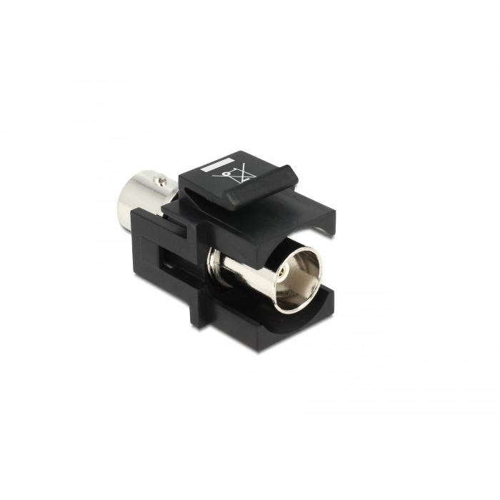 Delock Keystone modul BNC anya > BNC anya fekete (86351) (delock86351)