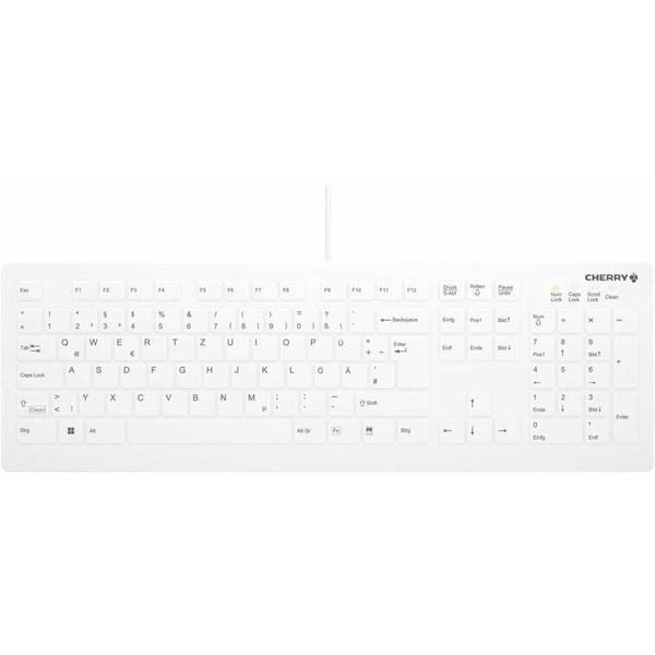 CHERRY AK-C8112 tastatur Medicinsk USB QWERTZ Tysk Hvid