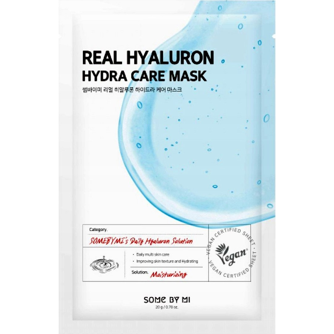 SOME BY MI Real Hyaluron Hydra Care Mask Hidratáló arcmaszk, 20 g (8809647391470)