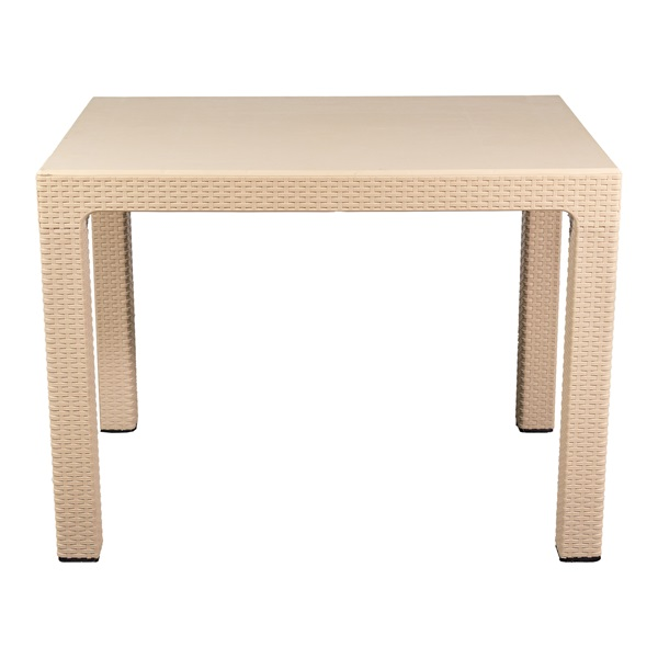 IRIS GF-830C ORIGINAL CAPPUCCINO műanyag kerti asztal rattan 70x100cm (GF-830C)