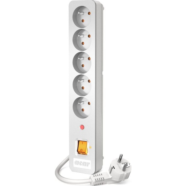 Acar X5 surge protector power strip 5 sockets 3 m white (W0174)