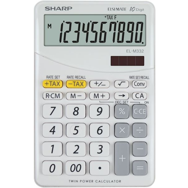 Sharp EL-M332 calculator Desktop Financiële rekenmachine Wit