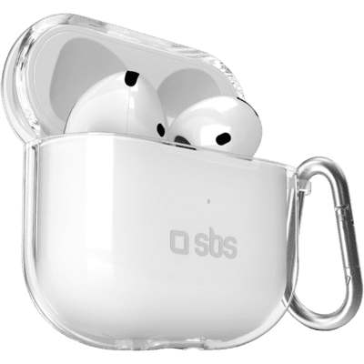 SBS AirPods 4 Műanyag védőtok - Átlátszó