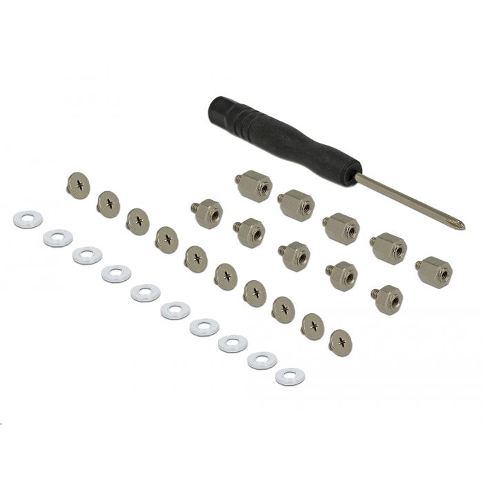 Delock 31 darabos szerszámkészlet M.2 SSD-hez és modulokhoz (18288) (Delock 18288)