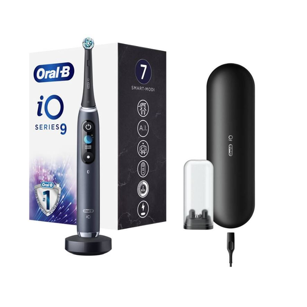 Oral-B iO 9 Elektromos fogkefe tokkal - Fekete