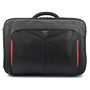 TARGUS Notebook táska CN418EU, Classic+ 17-18" Clamshell Laptop Bag - Black/Red