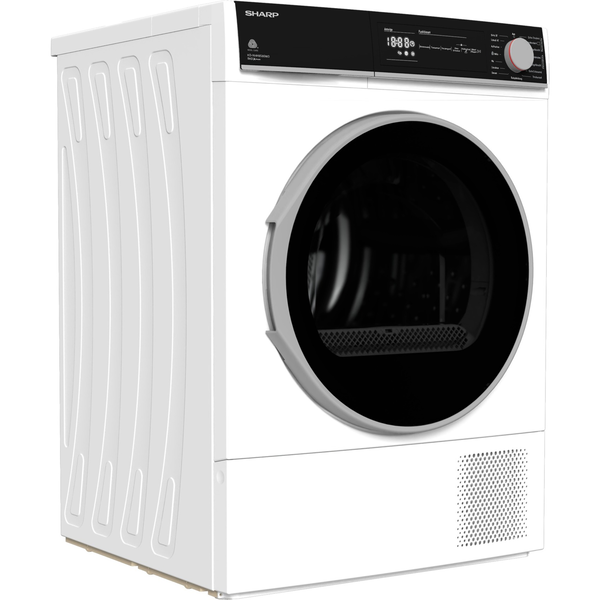 Sharp KD-NHH8S8GW3-DE, hőszivattyús kondenzációs szárítógép (fehér) (10769270)